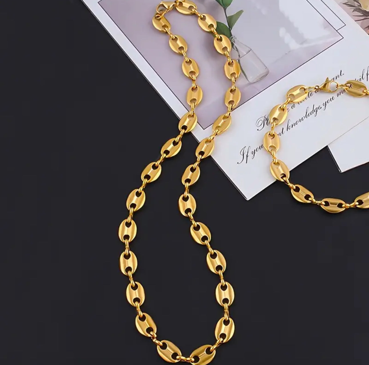 The Gold Coffee Bean Chain