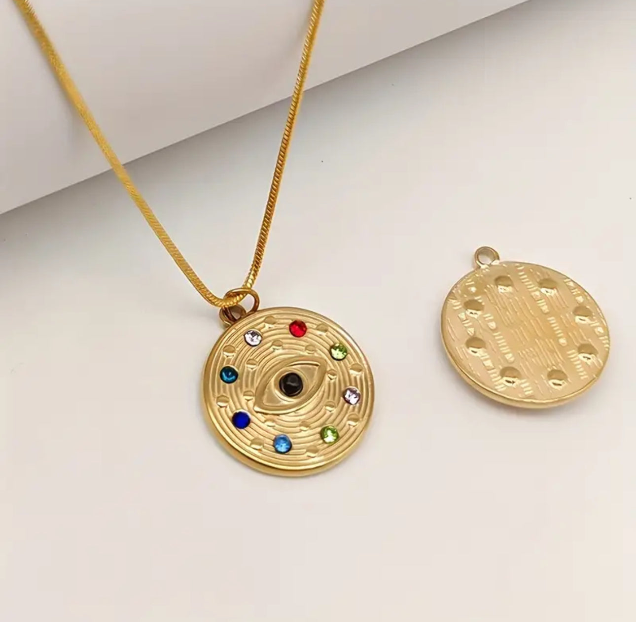 The Classic Evil Eye Necklace in Gold