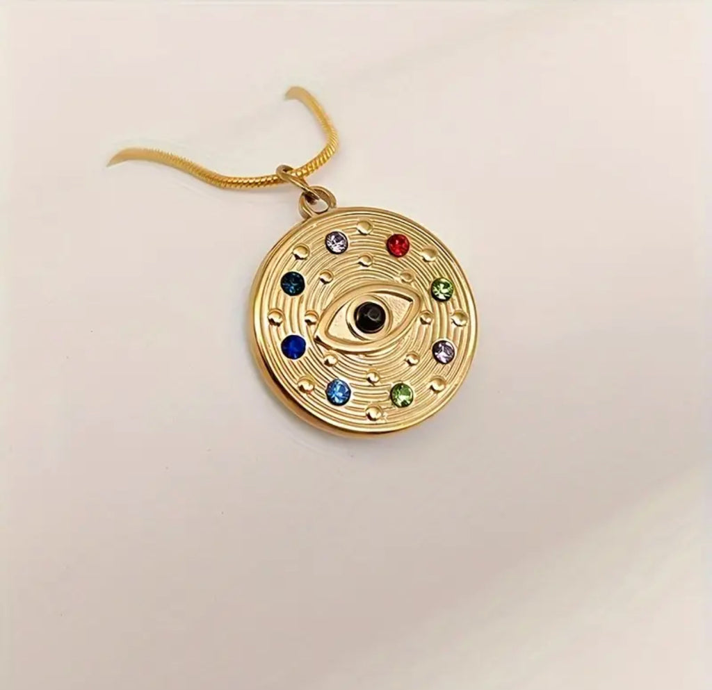 The Classic Evil Eye Necklace in Gold