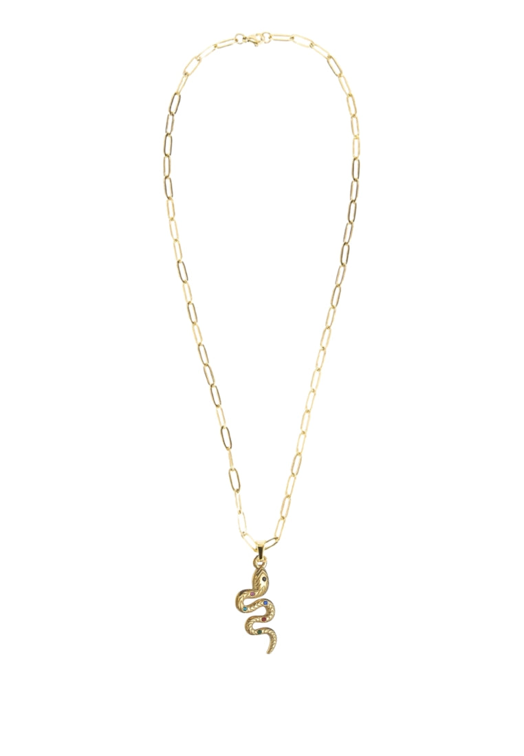 The Gold Serpent Link Necklace