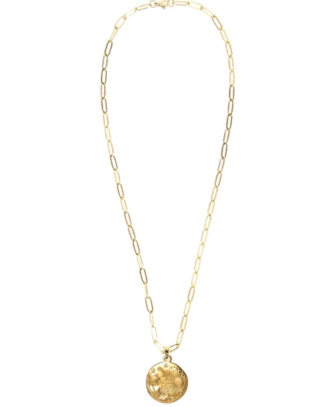 The Alchemist Gold Link Vintage Necklace