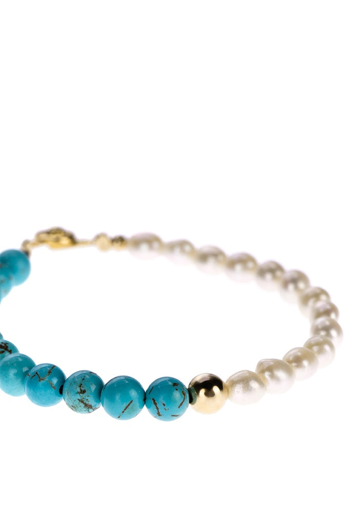 The Turquoise Pearl Bracelet