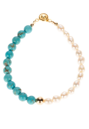 The Turquoise Pearl Bracelet